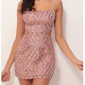 Lucy in the Sky Tera Sequin Cutout Dress